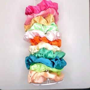 𝅺satin hair scrunchie bundle